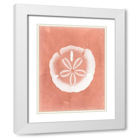 Sealife on Coral IX White Modern Wood Framed Art Print with Double Matting by Vision Studio