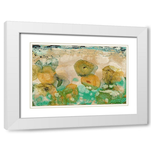 Beneath the Waves I White Modern Wood Framed Art Print with Double Matting by Ludwig, Alicia