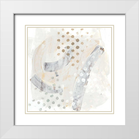 Intangible II White Modern Wood Framed Art Print with Double Matting by Vess, June Erica