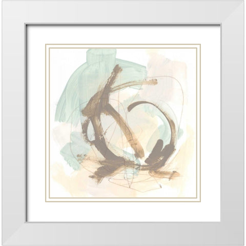 Intangible V White Modern Wood Framed Art Print with Double Matting by Vess, June Erica
