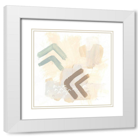 Intangible IX White Modern Wood Framed Art Print with Double Matting by Vess, June Erica