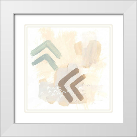 Intangible IX White Modern Wood Framed Art Print with Double Matting by Vess, June Erica
