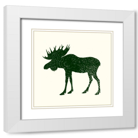 Timber Animals VI White Modern Wood Framed Art Print with Double Matting by Hambly, Anna
