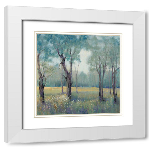 Morning Mist White Modern Wood Framed Art Print with Double Matting by OToole, Tim