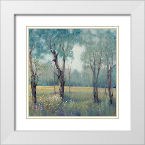 Morning Mist White Modern Wood Framed Art Print with Double Matting by OToole, Tim