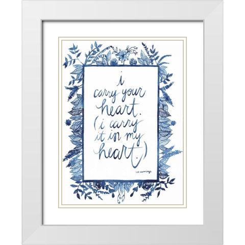 Love Quote III White Modern Wood Framed Art Print with Double Matting by Popp, Grace