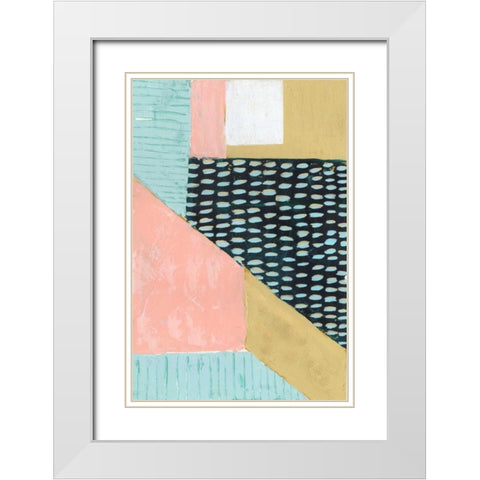 Pastel Julep II White Modern Wood Framed Art Print with Double Matting by Popp, Grace
