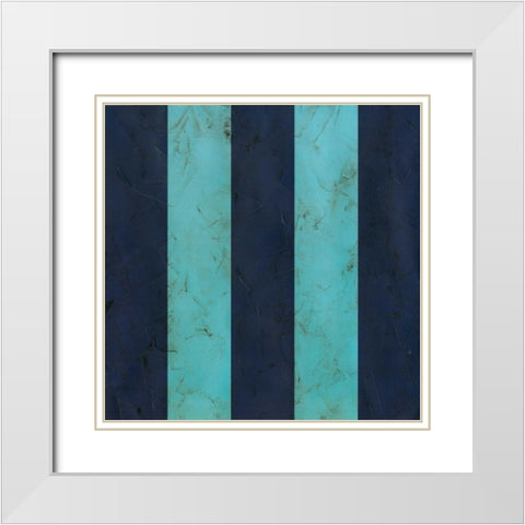 Seaside Signals IV White Modern Wood Framed Art Print with Double Matting by Vess, June Erica