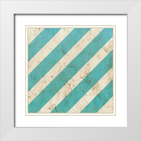 Seaside Signals V White Modern Wood Framed Art Print with Double Matting by Vess, June Erica