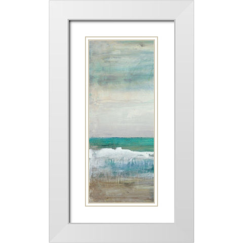 Inviting I White Modern Wood Framed Art Print with Double Matting by Bramma, Lila