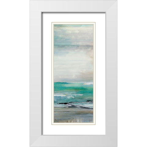 Inviting II White Modern Wood Framed Art Print with Double Matting by Bramma, Lila