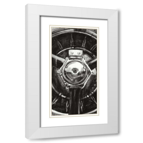 Vintage Propeller II White Modern Wood Framed Art Print with Double Matting by Harper, Ethan