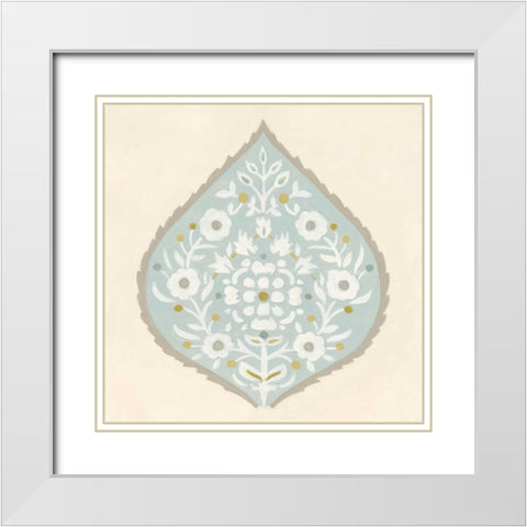 Floralia III White Modern Wood Framed Art Print with Double Matting by Vess, June Erica
