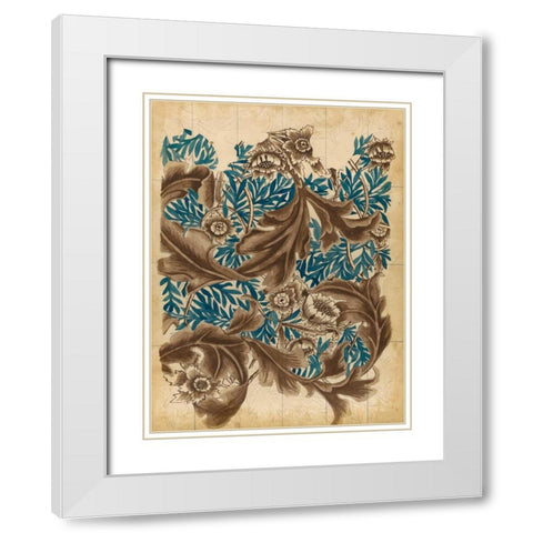 Wallpaper Study I White Modern Wood Framed Art Print with Double Matting by McCavitt, Naomi