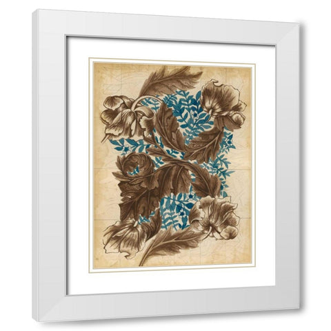 Wallpaper Study II White Modern Wood Framed Art Print with Double Matting by McCavitt, Naomi