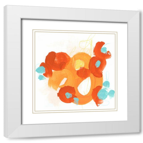 Bright Idea I White Modern Wood Framed Art Print with Double Matting by Vess, June Erica