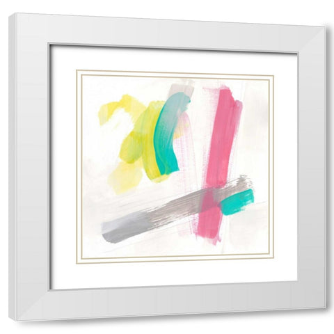Salon Moderne IV White Modern Wood Framed Art Print with Double Matting by Vess, June Erica