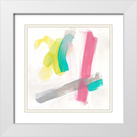 Salon Moderne IV White Modern Wood Framed Art Print with Double Matting by Vess, June Erica