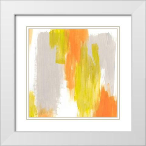 Pulse Echo I White Modern Wood Framed Art Print with Double Matting by Vess, June Erica