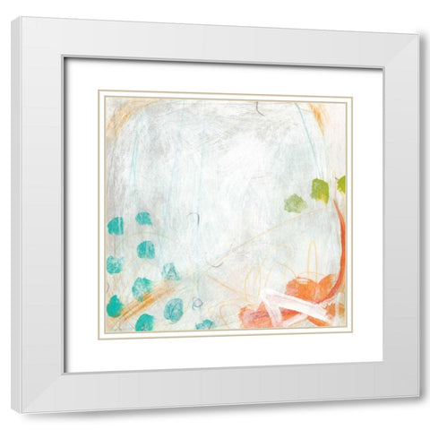 Strategy III White Modern Wood Framed Art Print with Double Matting by Vess, June Erica