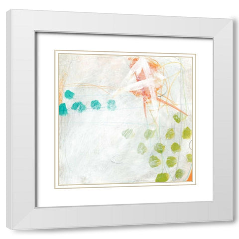Strategy IV White Modern Wood Framed Art Print with Double Matting by Vess, June Erica