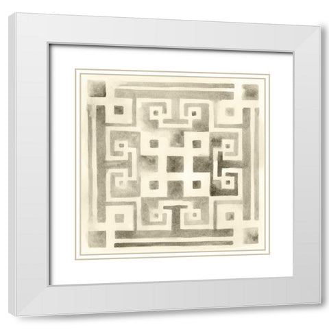 Neutral Impressions IV White Modern Wood Framed Art Print with Double Matting by Vess, June Erica