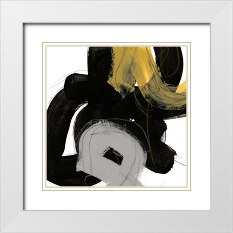 Chromatic Impulse I White Modern Wood Framed Art Print with Double Matting by Vess, June Erica