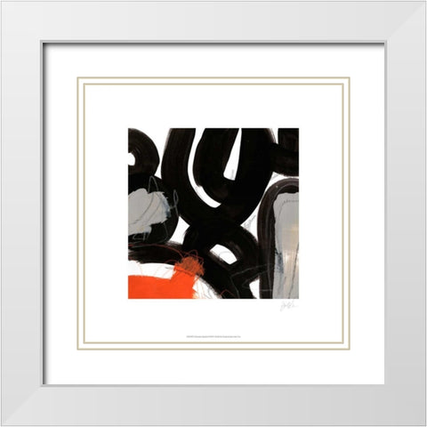 Chromatic Impulse II White Modern Wood Framed Art Print with Double Matting by Vess, June Erica
