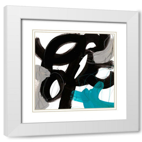 Chromatic Impulse IV White Modern Wood Framed Art Print with Double Matting by Vess, June Erica