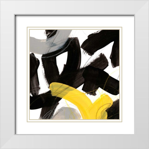 Chromatic Impulse V White Modern Wood Framed Art Print with Double Matting by Vess, June Erica