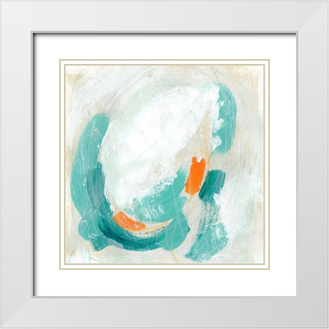 Tidal Current I White Modern Wood Framed Art Print with Double Matting by Vess, June Erica