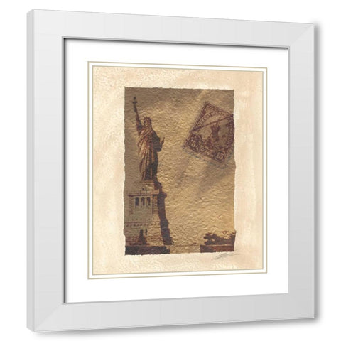 Travel Snapshots II White Modern Wood Framed Art Print with Double Matting by Butler, John