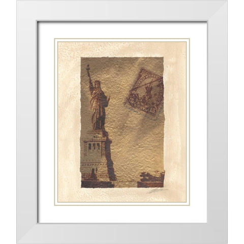 Travel Snapshots II White Modern Wood Framed Art Print with Double Matting by Butler, John