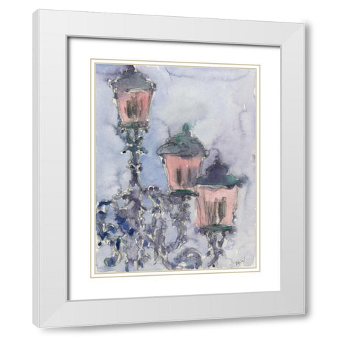 Venice Watercolors II White Modern Wood Framed Art Print with Double Matting by Dixon, Samuel