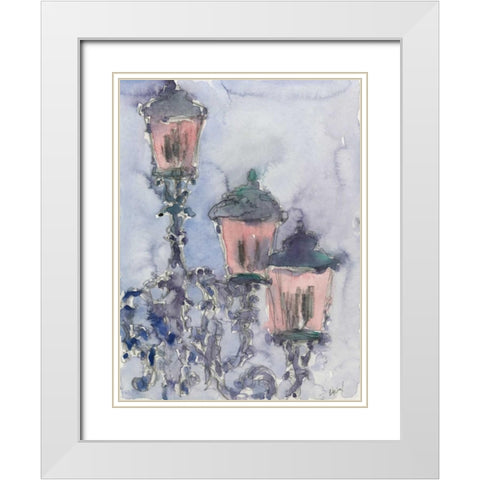 Venice Watercolors II White Modern Wood Framed Art Print with Double Matting by Dixon, Samuel