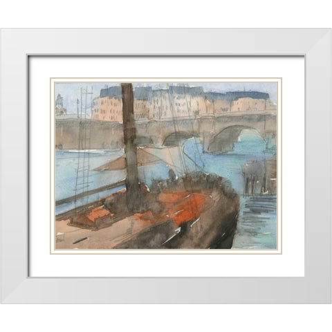 Venice Watercolors IV White Modern Wood Framed Art Print with Double Matting by Dixon, Samuel
