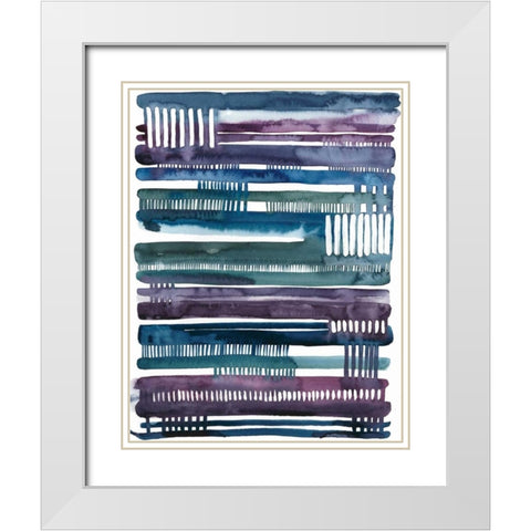 Collapse I White Modern Wood Framed Art Print with Double Matting by Popp, Grace