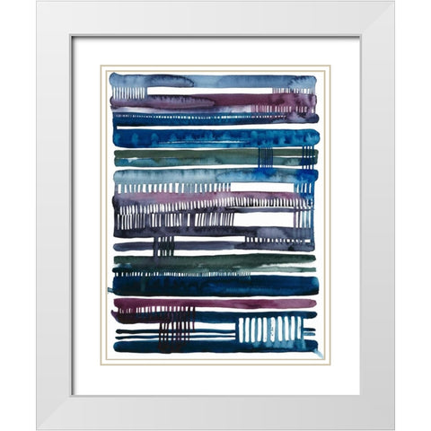 Collapse II White Modern Wood Framed Art Print with Double Matting by Popp, Grace