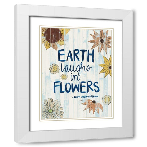 Sunny Day Words III White Modern Wood Framed Art Print with Double Matting by Popp, Grace