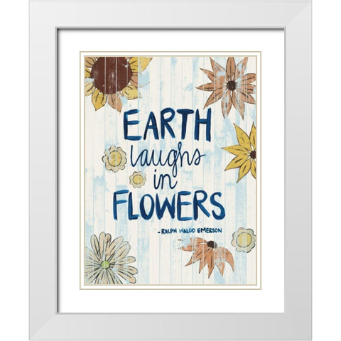 Sunny Day Words III White Modern Wood Framed Art Print with Double Matting by Popp, Grace