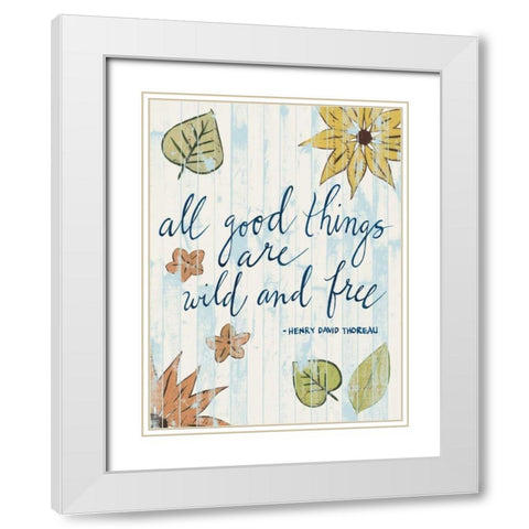 Sunny Day Words IV White Modern Wood Framed Art Print with Double Matting by Popp, Grace