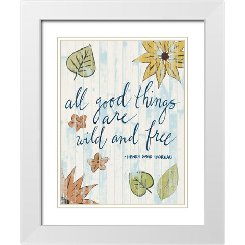 Sunny Day Words IV White Modern Wood Framed Art Print with Double Matting by Popp, Grace