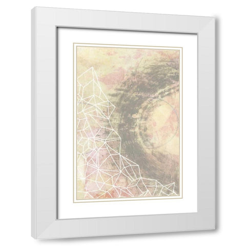 Crystal Vision I White Modern Wood Framed Art Print with Double Matting by McCavitt, Naomi
