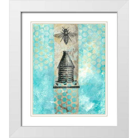 Vintage Beekeeper I White Modern Wood Framed Art Print with Double Matting by McCavitt, Naomi