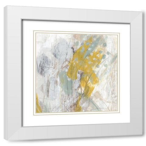 Surface Structure II White Modern Wood Framed Art Print with Double Matting by Vess, June Erica