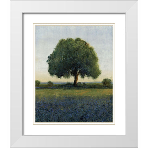 60x48 Early Morning Vista (ASH) White Modern Wood Framed Art Print with Double Matting by OToole, Tim