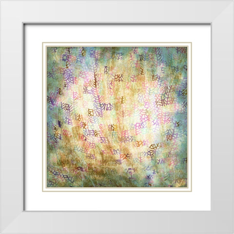 Coral Party II White Modern Wood Framed Art Print with Double Matting by Studio W