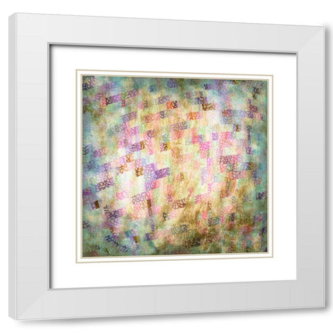 Coral Party III White Modern Wood Framed Art Print with Double Matting by Studio W