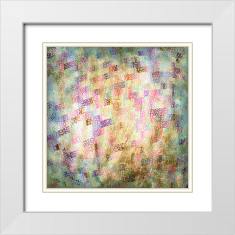 Coral Party III White Modern Wood Framed Art Print with Double Matting by Studio W