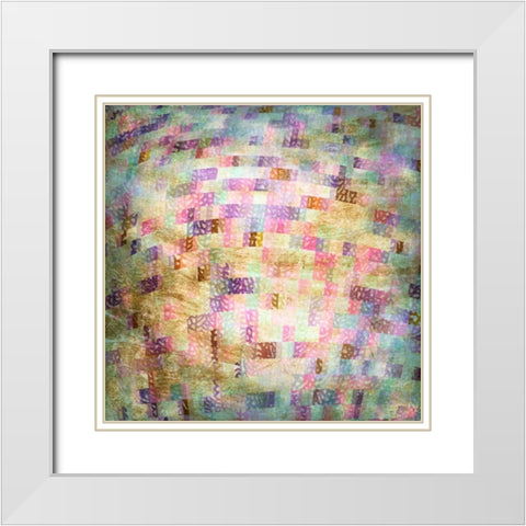 Coral Party IV White Modern Wood Framed Art Print with Double Matting by Studio W